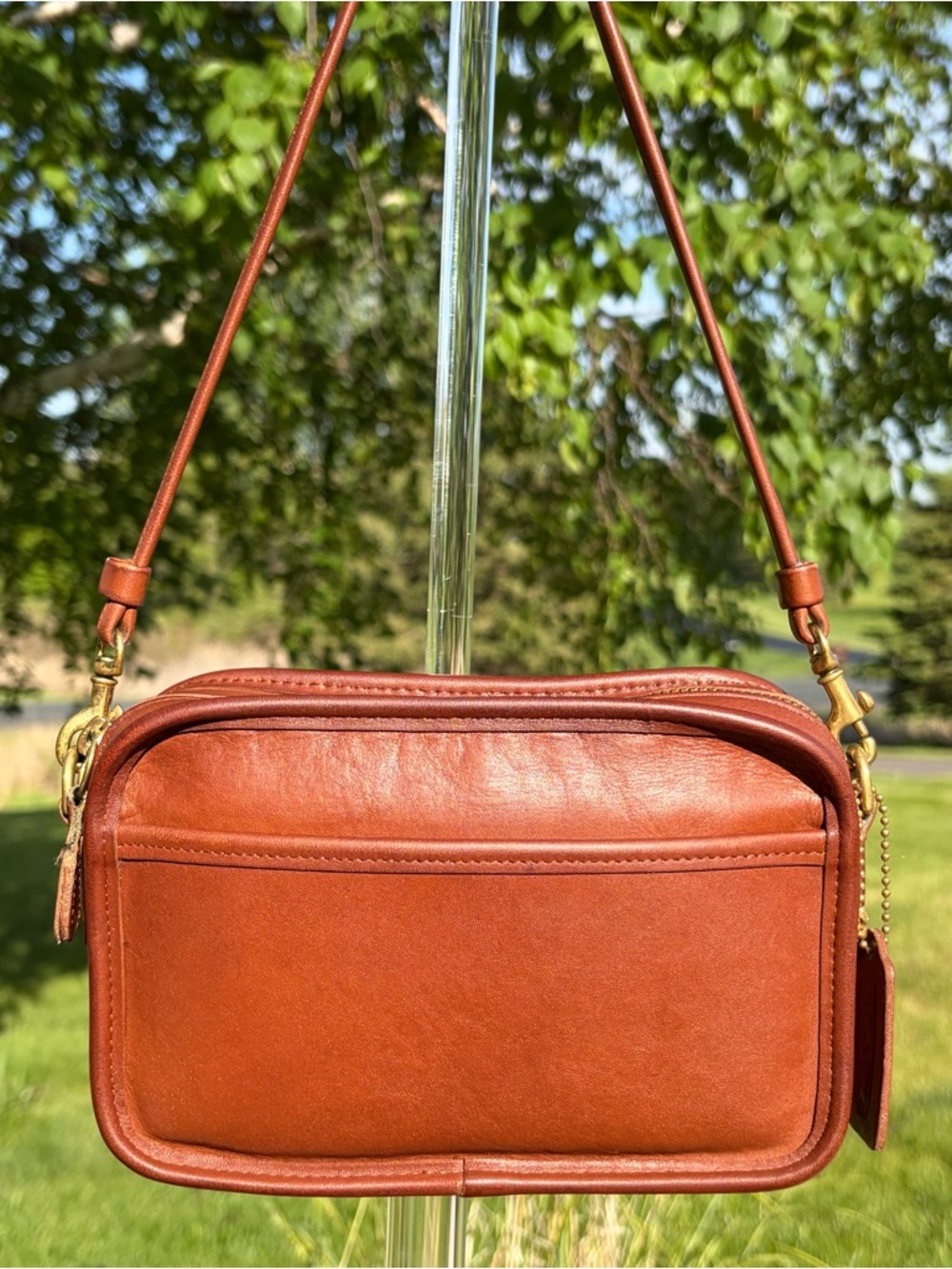Vintage COACH Carnival Crossbody Saddle Brown Leather 9925 - Picture 17 of 17